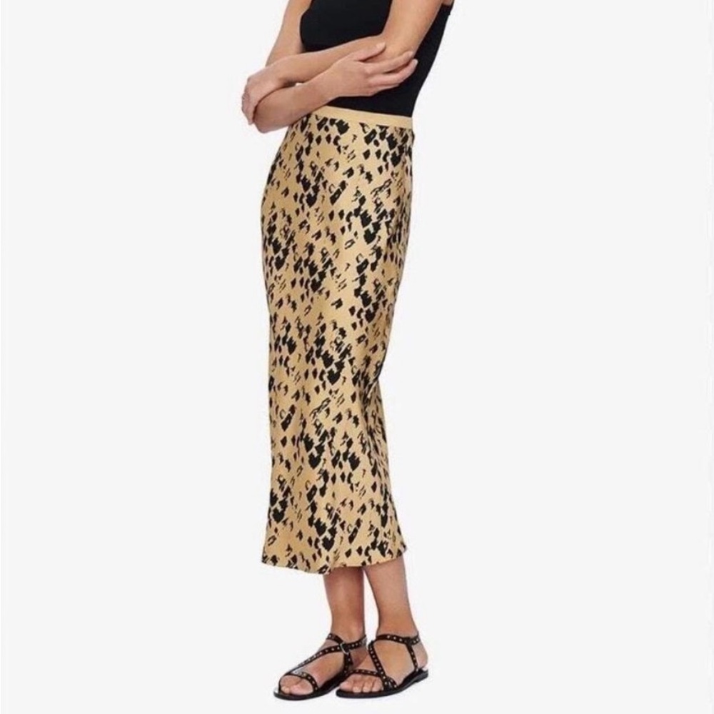 Anine Bing silk midi skirt
